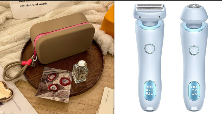 2 In 1 Hair Removal Epilator USB Rechargeable Trimmer Women Body