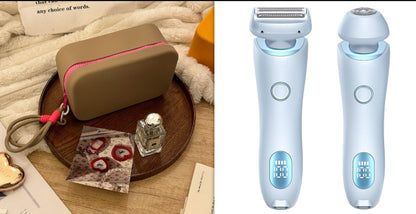 2 In 1 Hair Removal Epilator USB Rechargeable Trimmer Women Body