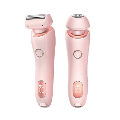 2 In 1 Hair Removal Epilator USB Rechargeable Trimmer Women Body